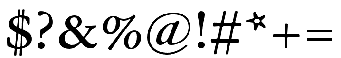 Garamond ATF Micro Regular Font OTHER CHARS